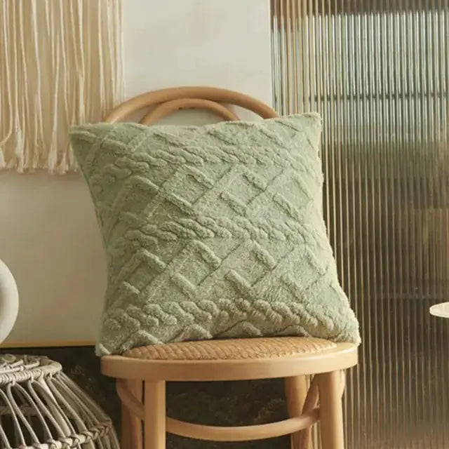 Winter Fleece Cushion Cover