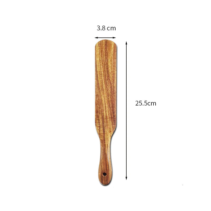 Acacia Teak Wood Cooking Spatula Set