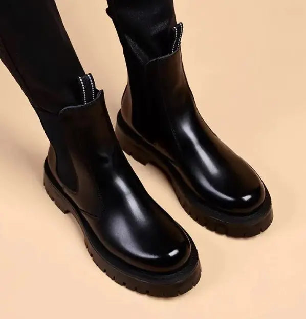 Martens-Style Lined Boots