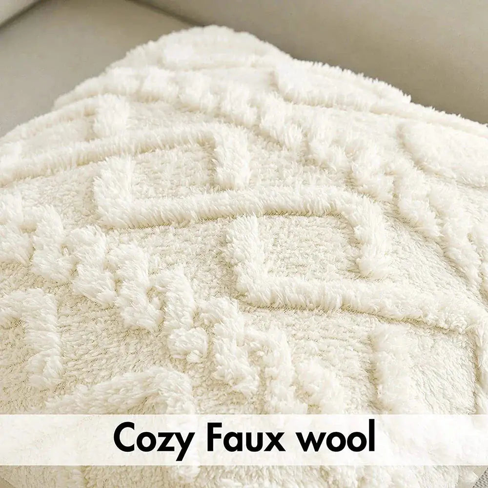 Winter Fleece Cushion Cover