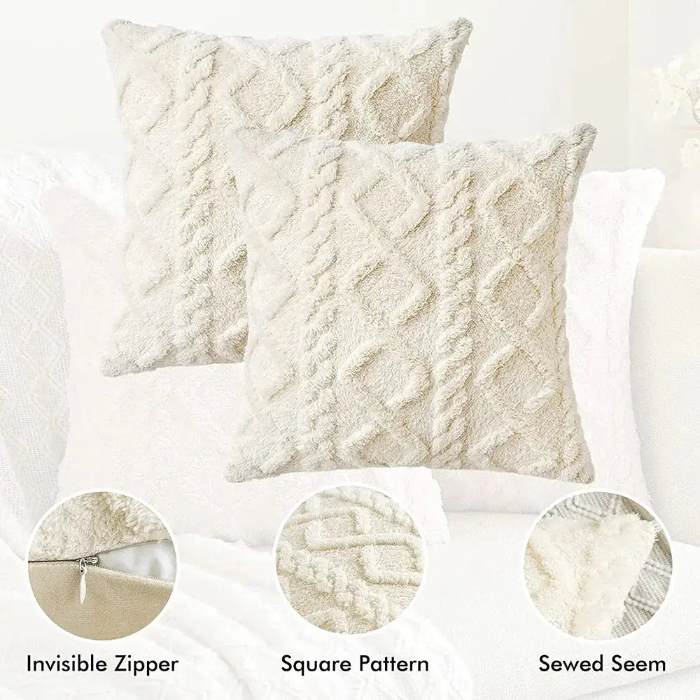 Winter Fleece Cushion Cover