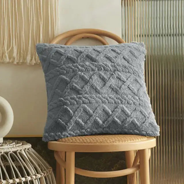 Winter Fleece Cushion Cover