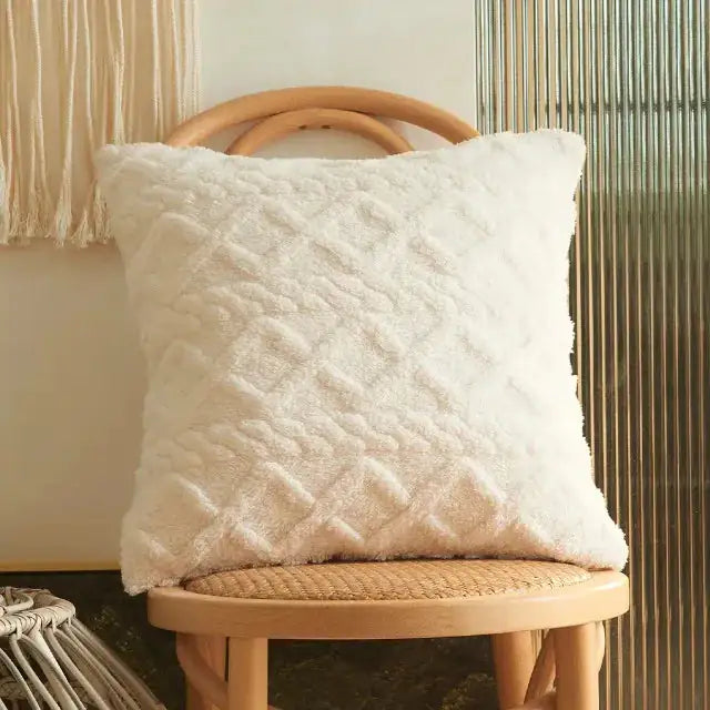 Winter Fleece Cushion Cover
