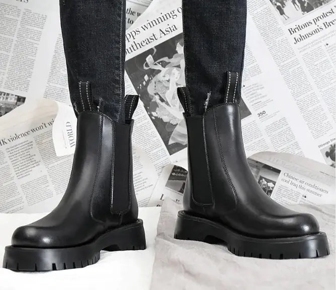 Martens-Style Lined Boots