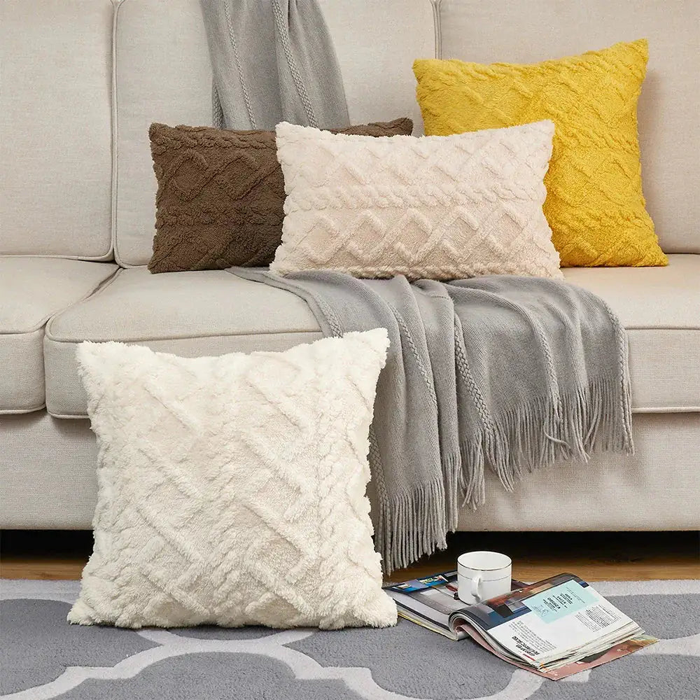 Winter Fleece Cushion Cover