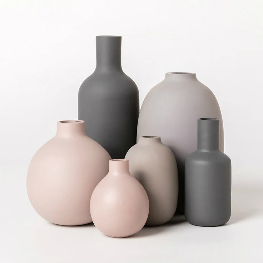Modern Home Earth Tone Vase Decor